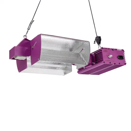 Hortigo Ecopro Full Spectrum - Lámpara de cultivo de doble extremo, 1000 W, campana reflectora XXL para invernadero/hidroponía